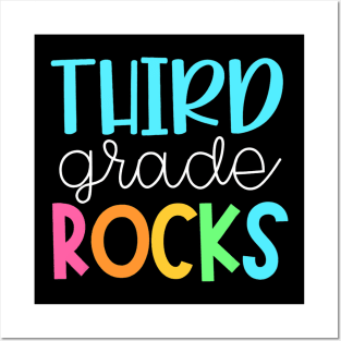 Third Grade Teacher Team Shirts - 3rd Grade Rocks Posters and Art